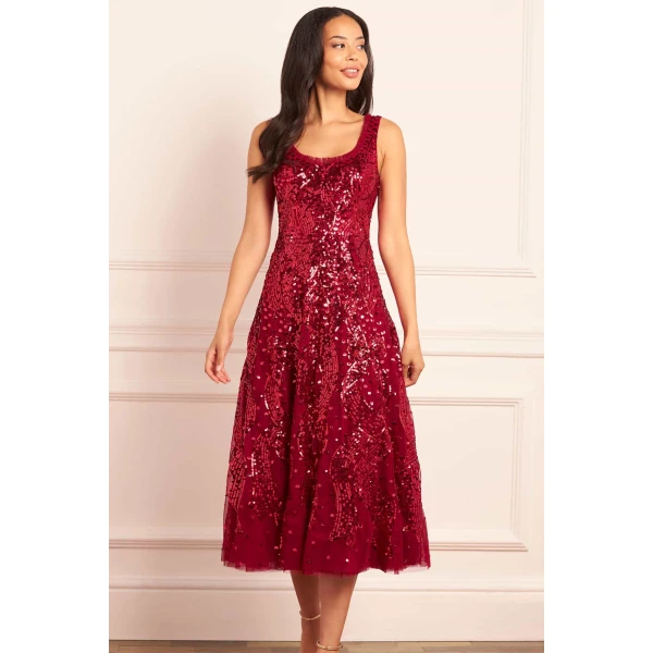 Needle and Thread cocktail dress - sequin embellished | Shop luxury evening wear at Coveti