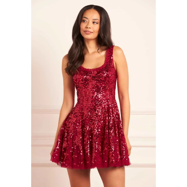 Needle and Thread cocktail dress - sequin embellished | Shop luxury evening wear at Coveti