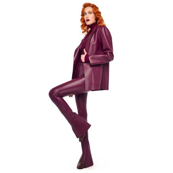 Norma Kamali Easy Fit Single Breasted Jacket W/ Patch Pocket, view 4