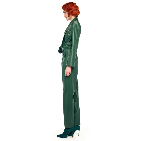 Norma Kamali Easy Fit Single Breasted Tapered Leg Jumpsuit, view 2