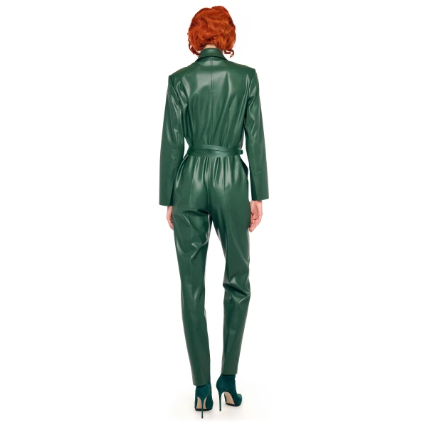 Norma Kamali Easy Fit Single Breasted Tapered Leg Jumpsuit, view 5