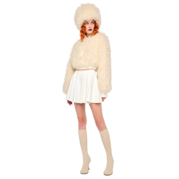 Norma Kamali Flared Mini Skirt, view 4