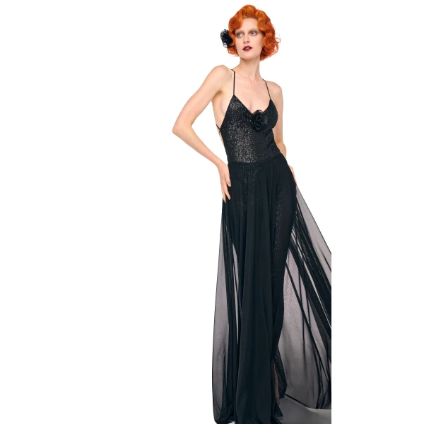 Norma Kamali Flared Skirt To Floor, view 4
