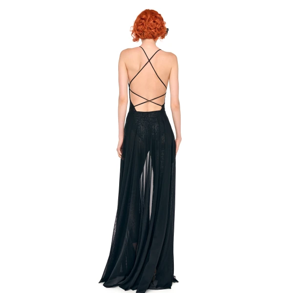 Norma Kamali Flared Skirt To Floor, view 5