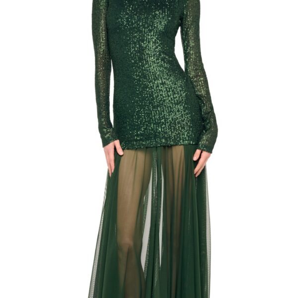 Long Sleeve Slim Fit Turtleneck Pickleball Dress