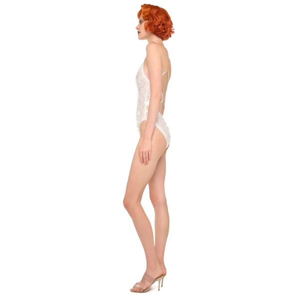 Norma Kamali Low Back Fara Slip Mio Top, view 2