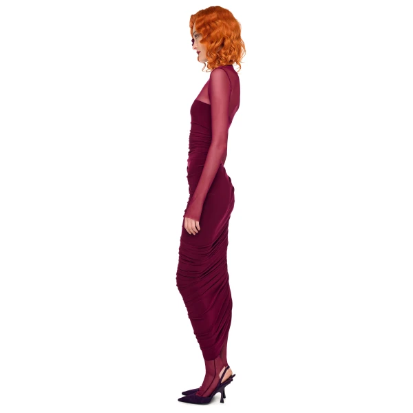 Norma Kamali Ls Turtleneck Strapless Diana Gown W/ Catsuit, view 2