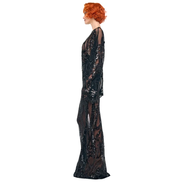Norma Kamali Reverse Obie Bodysuit W/ Long Sleeve, view 2