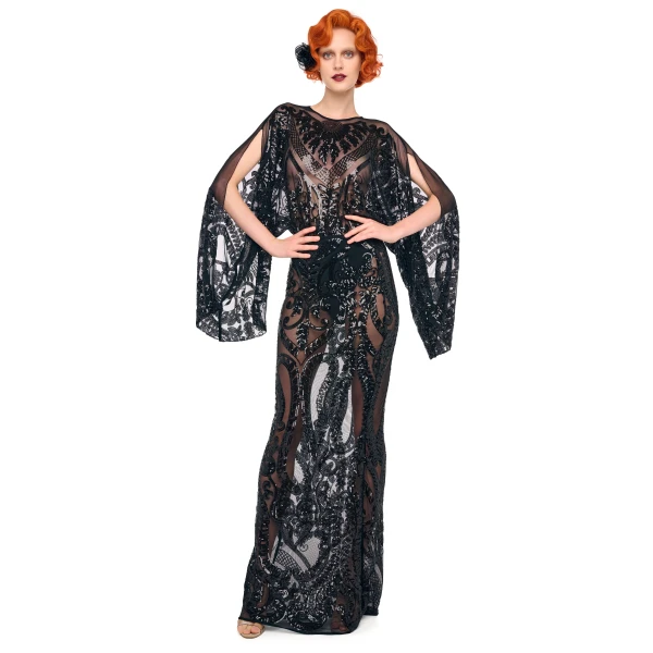 Norma Kamali Reverse Obie Bodysuit W/ Long Sleeve, view 4