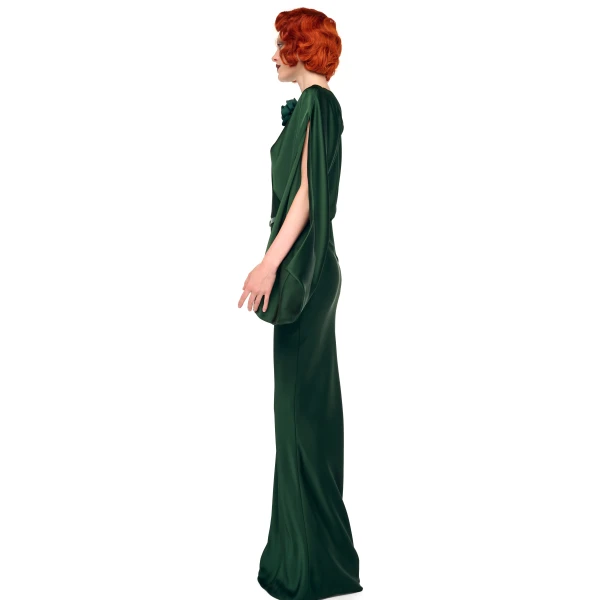 Norma Kamali Reverse Obie Gown W/ Long Sleeve, view 2