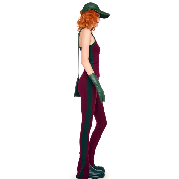 Norma Kamali Side Stripe Racer Tee Top, view 4
