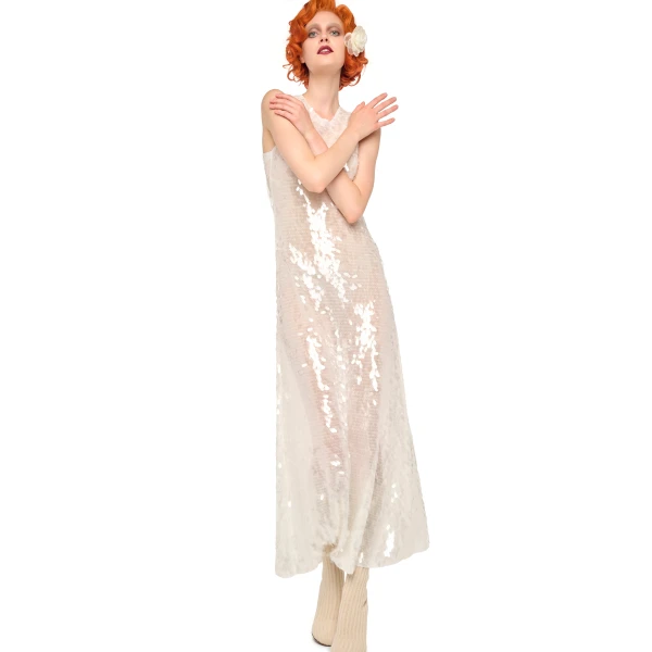 Norma Kamali Sleeveless Long Swing Dress, view 4