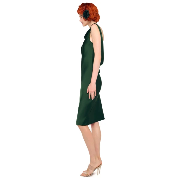 Norma Kamali Sleeveless Low Back Drape Dress, view 2