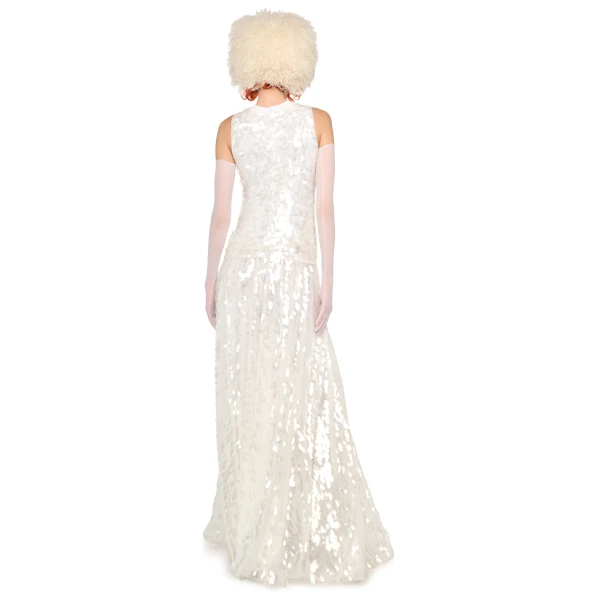 Norma Kamali Sleeveless Top / Long Flared Gown, view 5