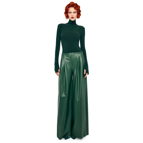 Norma Kamali Slim Fit Long Sleeve Turtle Top