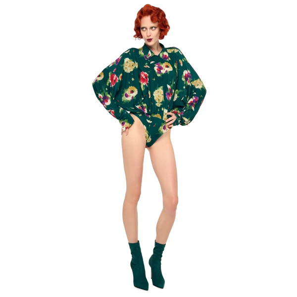 Norma Kamali Super Os Bf Nk Shirt Bodysuit