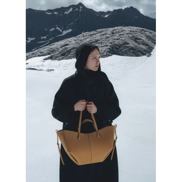 Polene Edition Textured Ocher  Bag, view 4