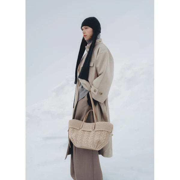 Polene Edition Merino Ecru  Bag, view 2