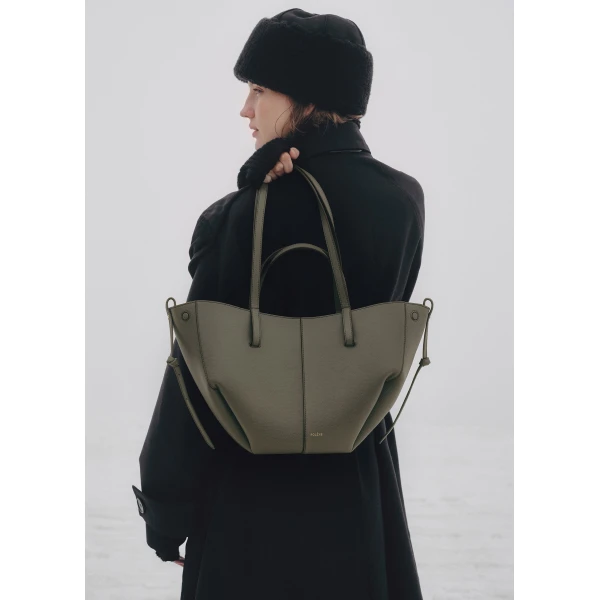 Polene Edition Textured Smoky Green  Bag, view 3