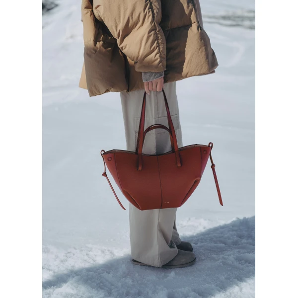 Polene Edition Textured Red Clay  Bag, view 3