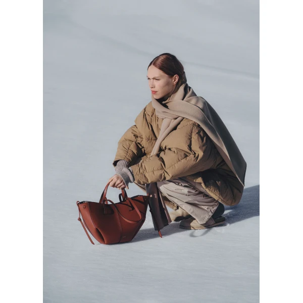 Polene Edition Textured Red Clay  Bag, view 4