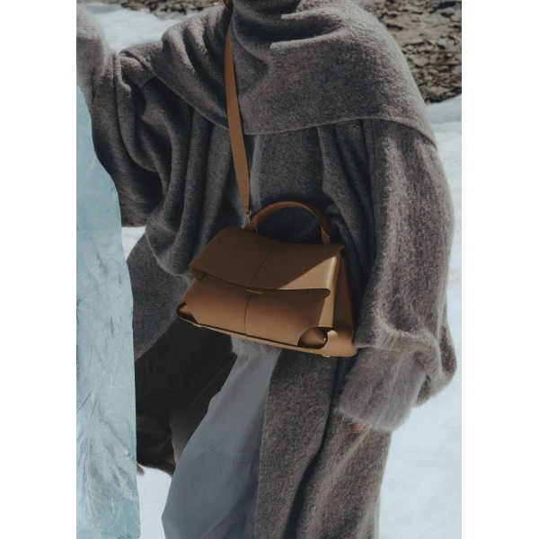 Polene Edition Textured Ocher  Bag, view 3