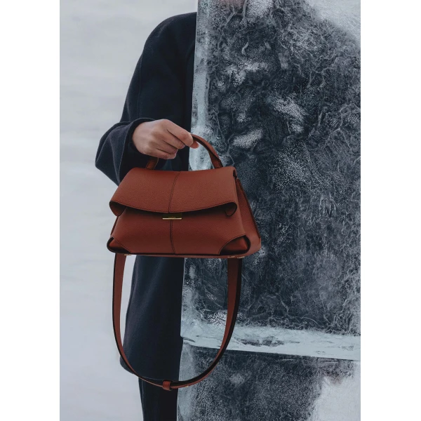 Polene Edition Textured Red Clay  Bag, view 2