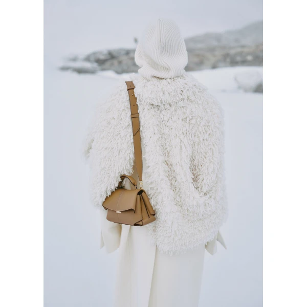Polene Edition Textured Ocher  Bag, view 3
