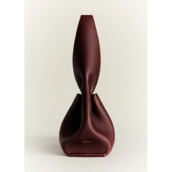 Polene Edition Textured Black Cherry  Bag, view 3