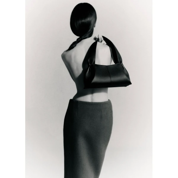 Polene Edition Textured Black  Bag, view 4
