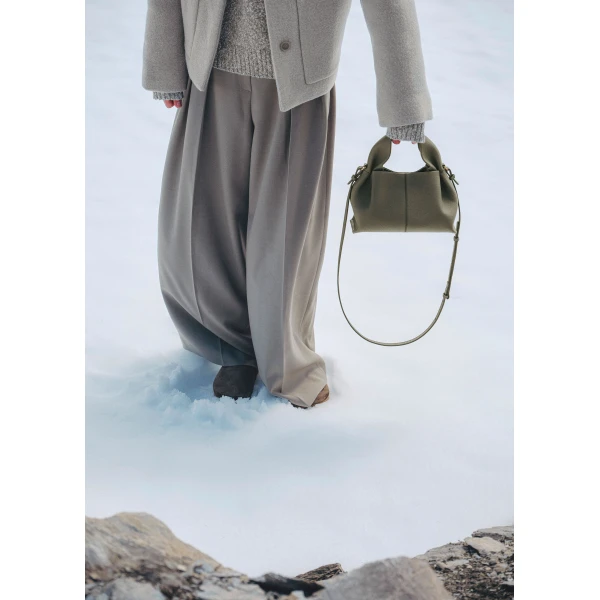 Polene Edition Textured Smoky Green  Bag, view 2
