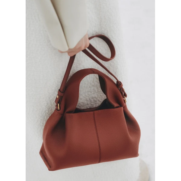 Polene Edition Textured Red Clay  Bag, view 3