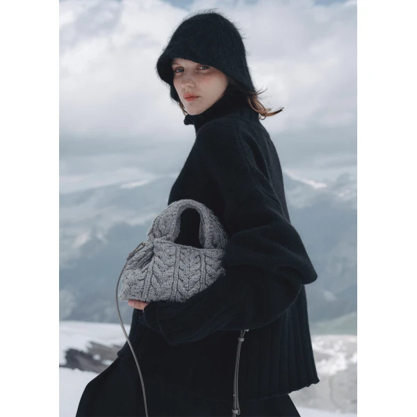 Polene Edition Merino Stone  Bag, view 4
