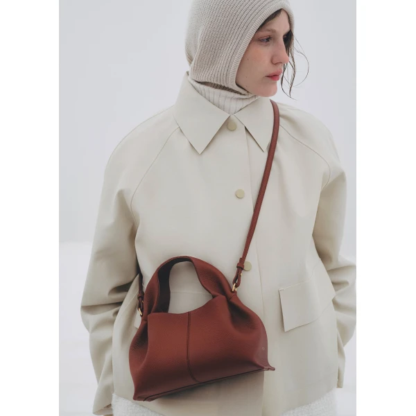 Polene Edition Textured Red Clay  Bag, view 4