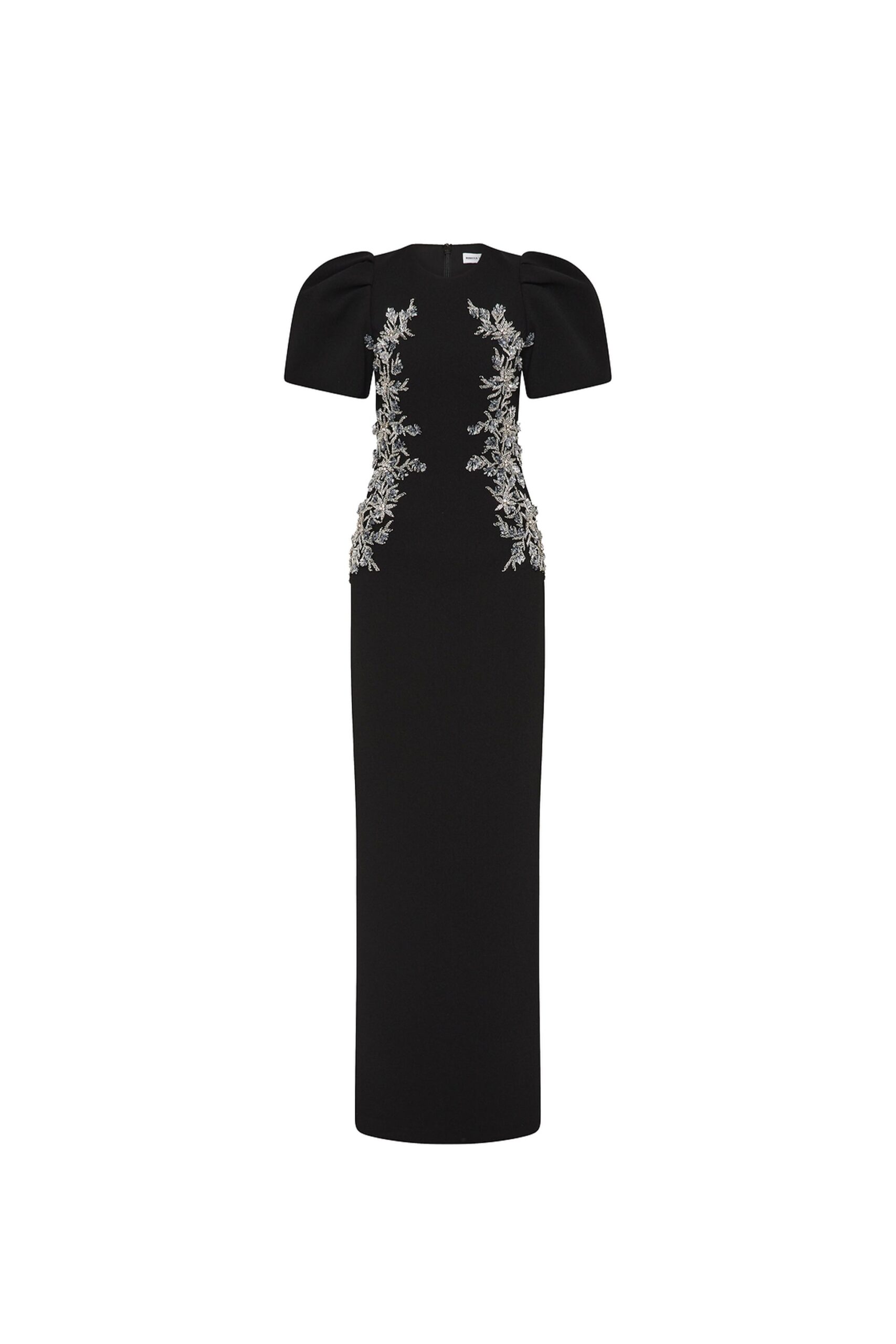 Rebecca Vallance Zephyr Puff Sleeve Gown Rebecca Vallance Black Dresses The Zephyr Puff Sleeve Gown is striking in black