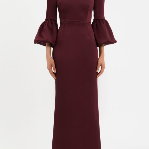tailored from bonded satin. Adorned with intricate embellished details