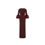 Rebecca Vallance Red Dresses The Alora Gown radiates timeless sophistication in a rich wine hue
