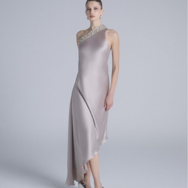 Saiid Kobeisy Asymmetrical One-Shoulder Embellished Dress