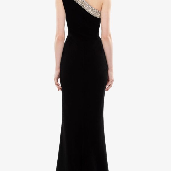 Saiid Kobeisy Crystal Embellished One-Shoulder Dress