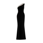 Saiid Kobeisy Crystal Embellished One-Shoulder Dress