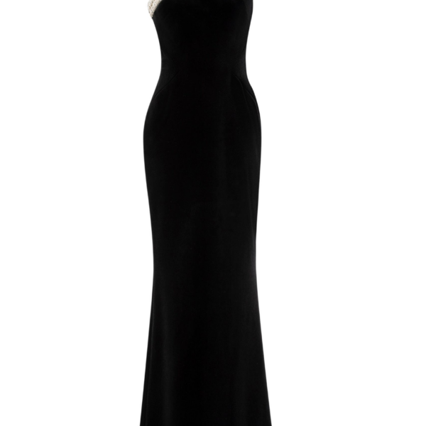 Saiid Kobeisy Crystal Embellished One-Shoulder Dress