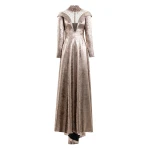 Saiid Kobeisy Embellished Off-Shoulder Lamé Dress