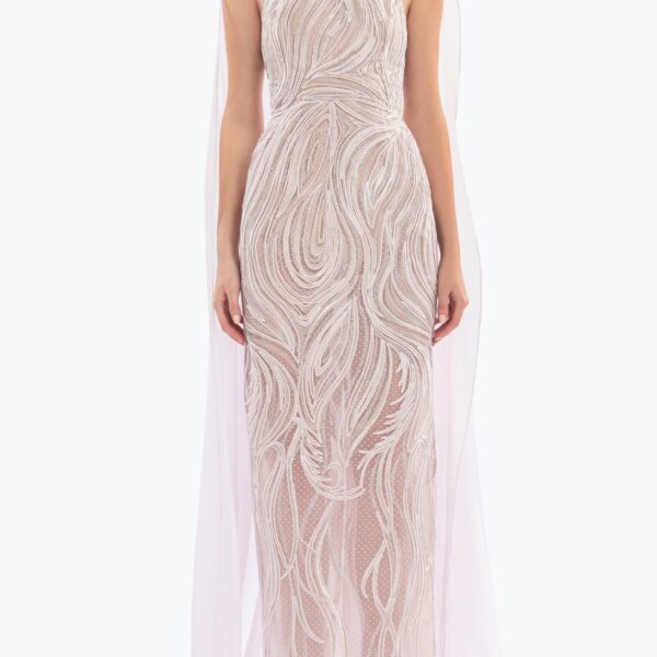 Saiid Kobeisy Embellished halter neck long dress