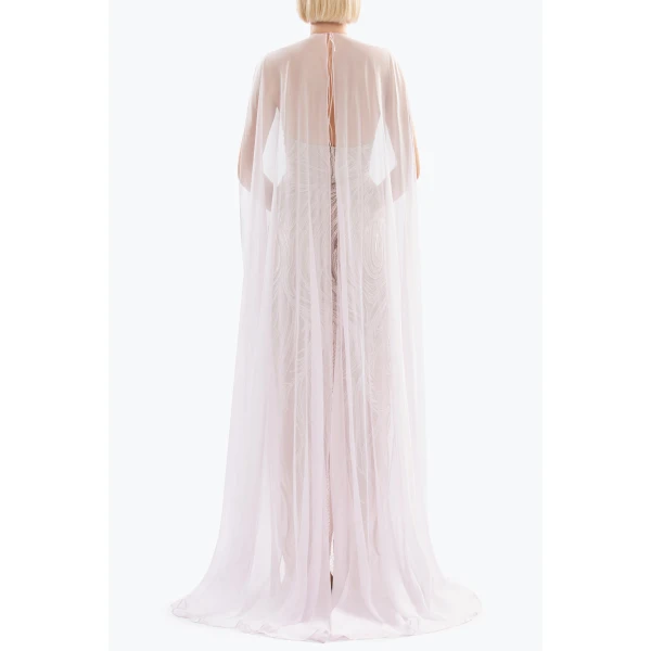 Saiid Kobeisy Embellished halter neck long dress, view 3