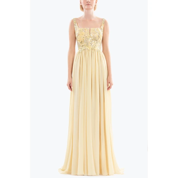 Saiid Kobeisy Embellished long dress, view 2