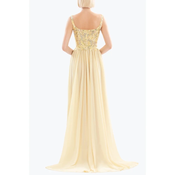 Saiid Kobeisy Embellished long dress, view 3