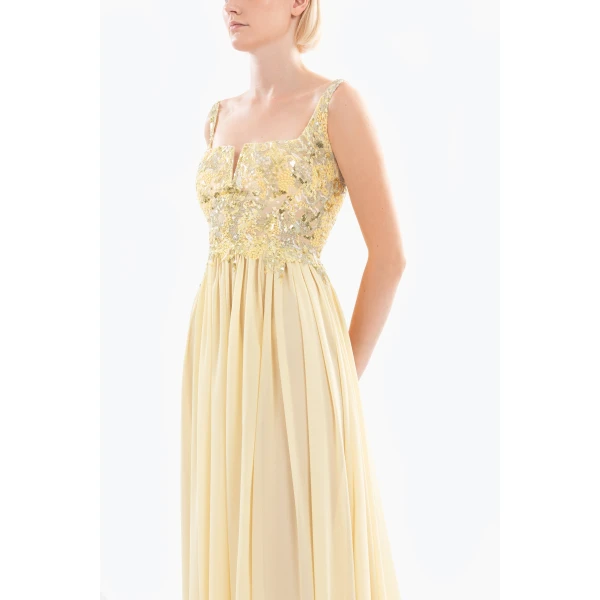 Saiid Kobeisy Embellished long dress, view 4