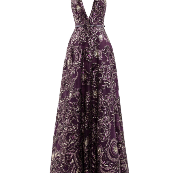 Saiid Kobeisy Embroidered Long Dress