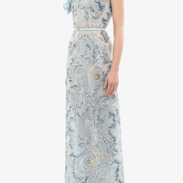 Saiid Kobeisy Embroidered Tulle Ruffled Dress