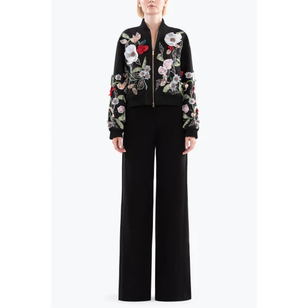 Saiid Kobeisy Embroidered bomber jacket, view 2